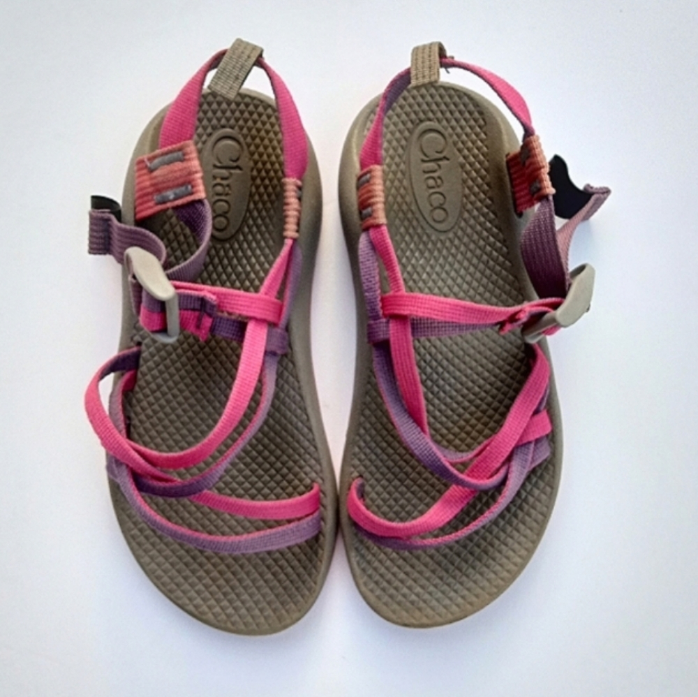 Chaco ZX1 EcoTread Youth Girls Hiking Outdoor Sandals Magenta Jam Kids Size 3